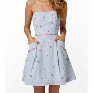 Lilly Pulitzer Blossom Dress Seersucker & Ladybug